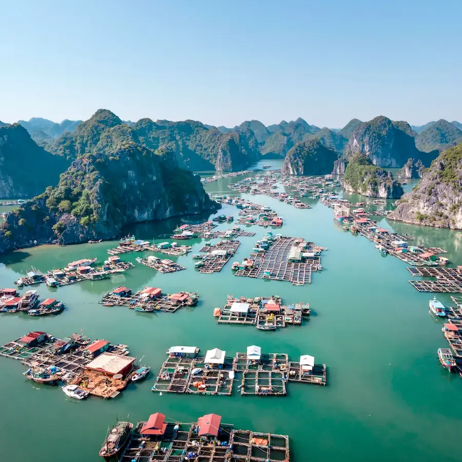 aldeas flotantes cat ba viaje de kitesurf a vietnam